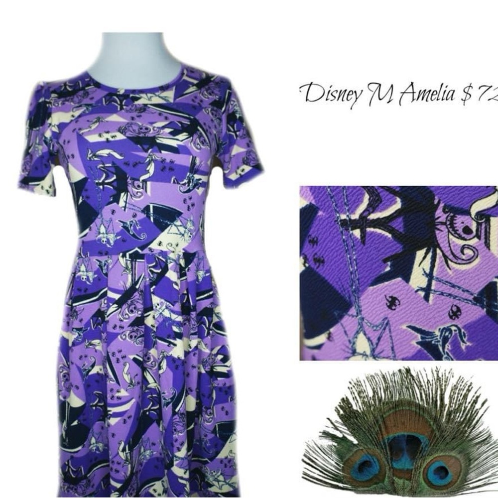 NIGHTMARE BEFORE CHRISTMAS POCKETED DRESS